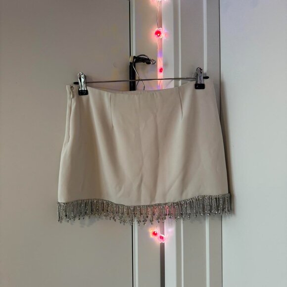 majorelle crystal fringe mini skirt - Picture 2 of 4